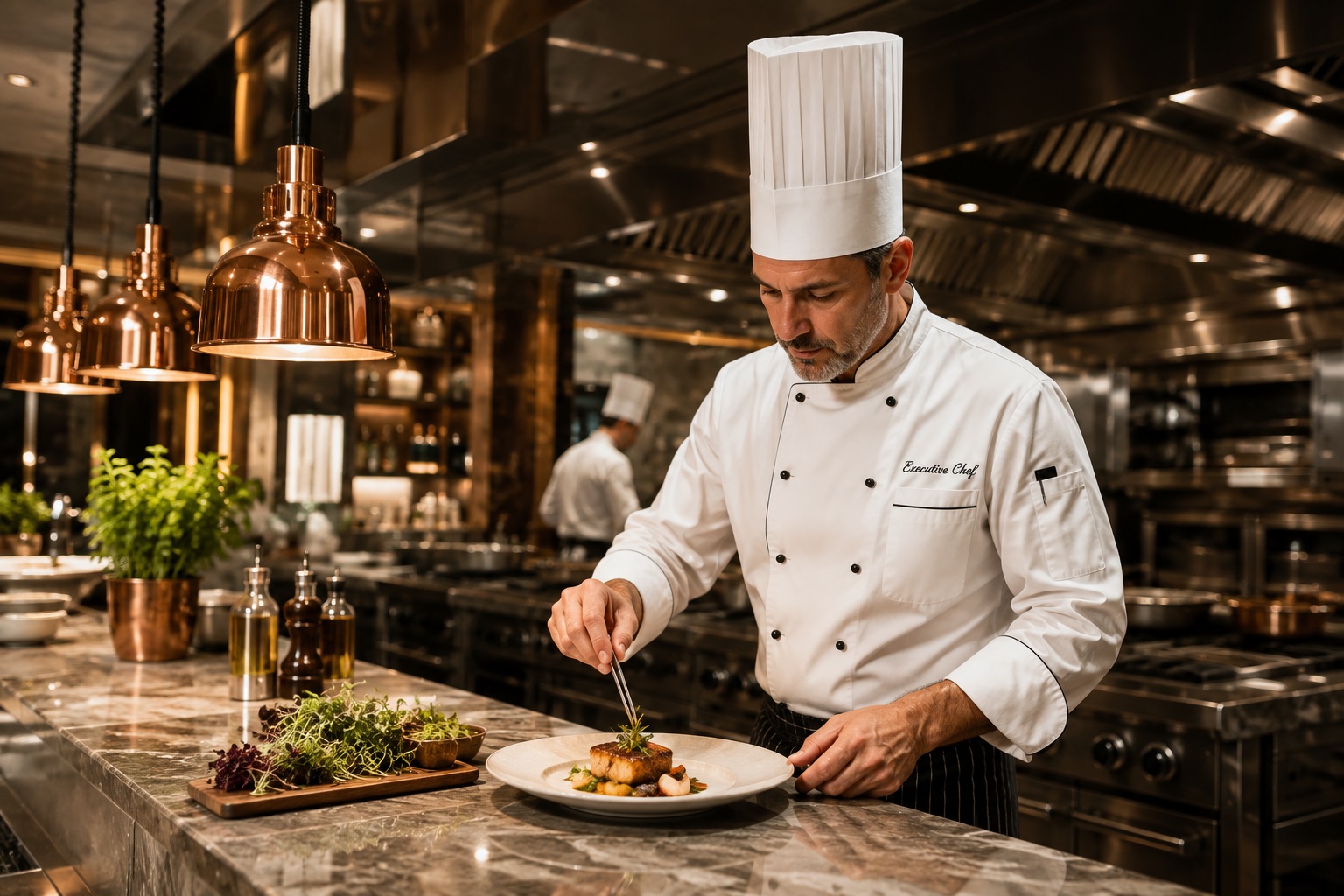 Executive Chef in Commercial Kitchen